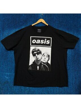 Oasis Rock Tour Black T-Shirt Size 3XL